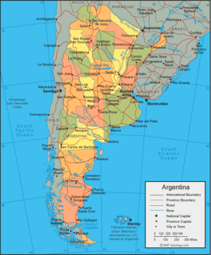 argentina map